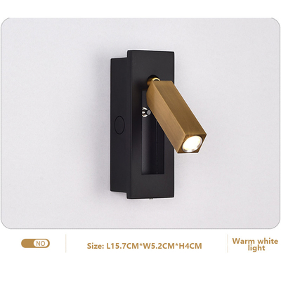 Un buen precio. Lámpara de pared LED incorporada con interruptor Lámpara de pared de cama de habitación de hotel en línea
