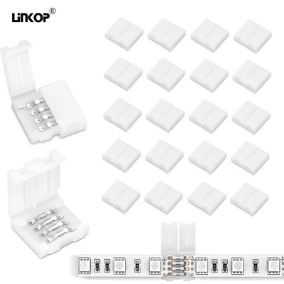 Un buen precio. Conector de banda de LED RGB 10 mm sin brecha y sin soldadura Extensión de terminal SMD 5050 en línea