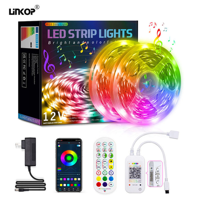 Un buen precio. 12v 18 Leds/m Rgb LED Lámparas de banda con mezcla y control de colores superiores en línea