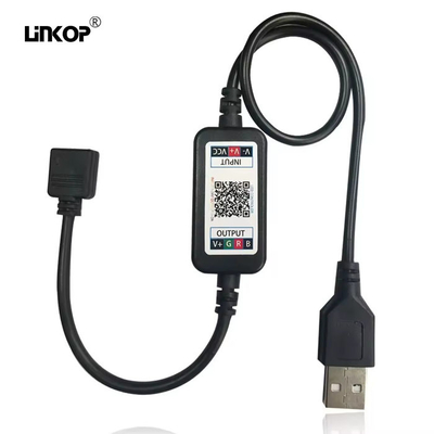 Un buen precio. 5v USB RGB Bluetooth controlador control de música inteligente cinturón de luz RGB en línea