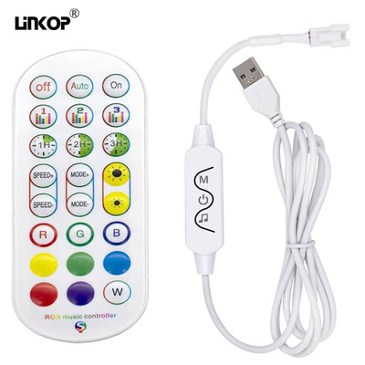 Un buen precio. Dc 5v Bluetooth App Rgb Led Controller con ajuste de brillo y micrófono en línea