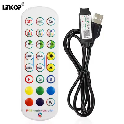 Un buen precio. 24 Claves Ir LED Bluetooth Controlador Smartphone Aplicación de música Modo 5v Usb en línea
