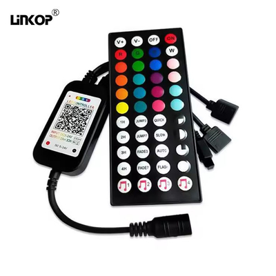 Un buen precio. 4Pin RGB Light Strip Controlador Inteligente Bluetooth Música 44 teclas Control remoto en línea