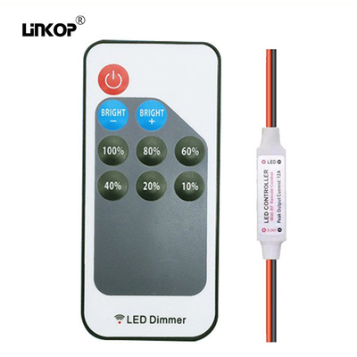 Un buen precio. Controlador LED RF de un solo color con llave remota 9 incluyendo batería Cr2025 en línea