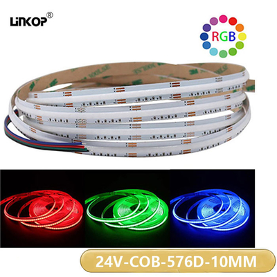 ราคาดี 12w / M Cob Light Strip With 24v Led สีปรับปรับสายไฟอ่อน ออนไลน์