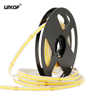 قیمت خوب روشنایی بالا Cob LED Light Strip 12v تک رنگ 480leds / M روشنایی خانگی آنلاین