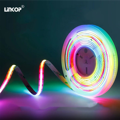 سعر جيد IP20 RGB IC COB LED Light Strip 2.5MM قابل للقطع 3-10MM 1000lm / M 12W / M 5-24V الانترنت