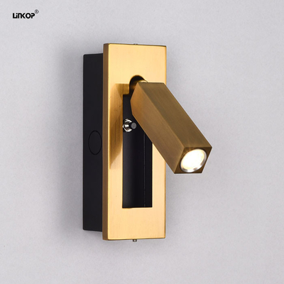 Un buen precio. Lámpara de pared LED incrustada Entrada 110-240v 3w Cree LED de cuentas de cinta de interruptor de oro en línea