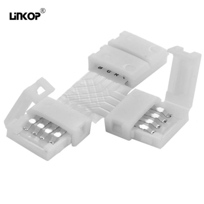 Un buen precio. Conector de banda T de 4 pines Ip20 Led para interconexión de banda RGB sin soldadura en línea