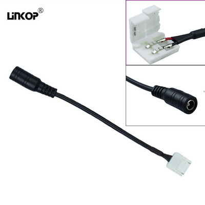 Un buen precio. 2p/Dc Conector de banda de luz de un solo color de 8 mm a 10 mm de ancho en línea