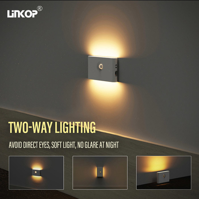 Un buen precio. Pir Sensor de movimiento Luz nocturna para interiores LED Tri Color Dimming Sensing Light en línea