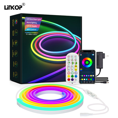 Un buen precio. 12w/M Flexible Diy Led Neon Light Tube Rgb con adaptador de alimentación del controlador en línea