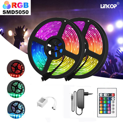 Un buen precio. 24 Materiales clave de PCB Flexible Led Light Strip Set 30 Leds/M Adaptador de energía de 12 V en línea