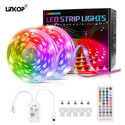 Un buen precio. Luces de cinta LED flexibles DC12V con color RGB y función de música inteligente en línea