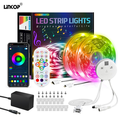 Un buen precio. Luz LED RGB de música Bluetooth con correa fija de 12V en línea