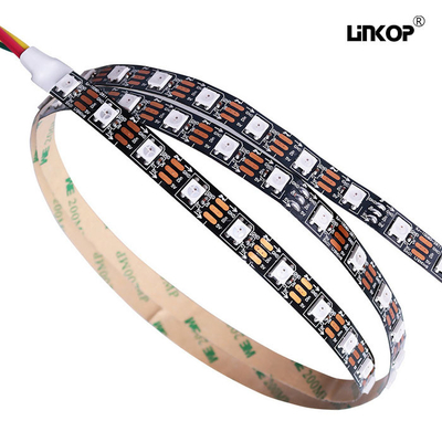 Un buen precio. Direccionable 5v banda de luz autoadhesiva 6812 colorido 60 luces no resistente al agua Ip20 en línea