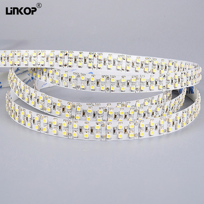 Un buen precio. 12v 3528 Double Row Light Strip 240 luces 15 mm de ancho LED de ingeniería de la luz de la franja en línea