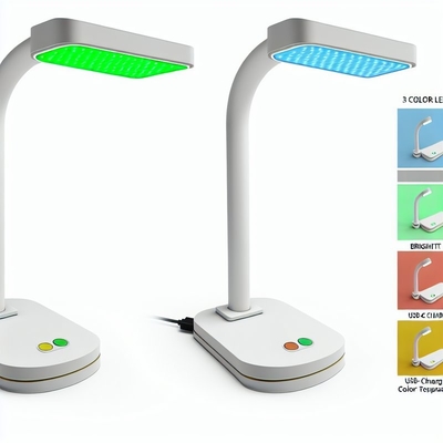 سعر جيد مصباح طاولة LED قابل للتعتيم بثلاثة ألوان على شكل حرف C مع ضوء مكتب شحن USB-C بدرجة حرارة لون قابلة للتعديل الانترنت