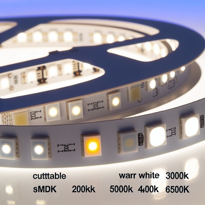 سعر جيد الأبيض الدافئ 3000K / الأبيض المحايد 4000K / الضوء الأبيض 6500K مصابيح الشريط LED مع تصميم Cuttable و SMD 2835 الانترنت